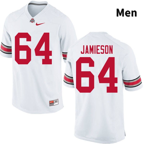 Ohio State Buckeyes Jack Jamieson Men's #64 White Authentic Stitched College Football Jersey